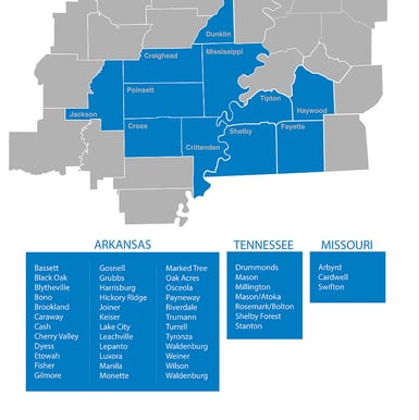 Tubetown Coverage Map